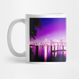 miami purple Mug